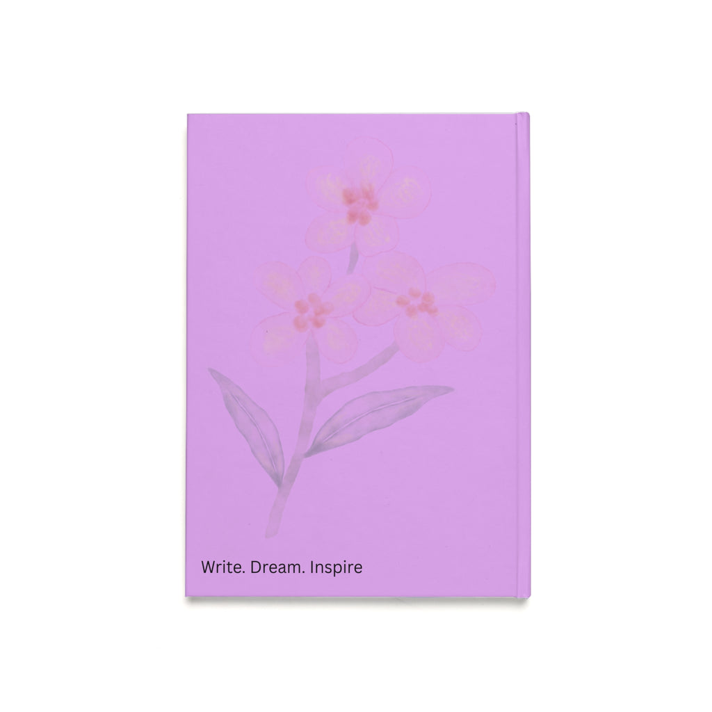 Floral Lavender Hardcover Journal – Write, Dream, Inspire A5 Notebook