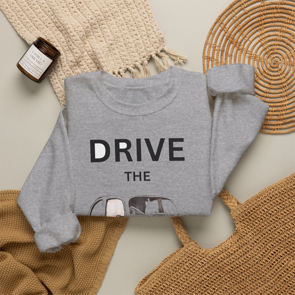 Drive the Legend Vintage Car Crewneck Sweatshirt