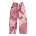 Pink Plush Heart Pajama Pants – Women's Cozy Loungewear