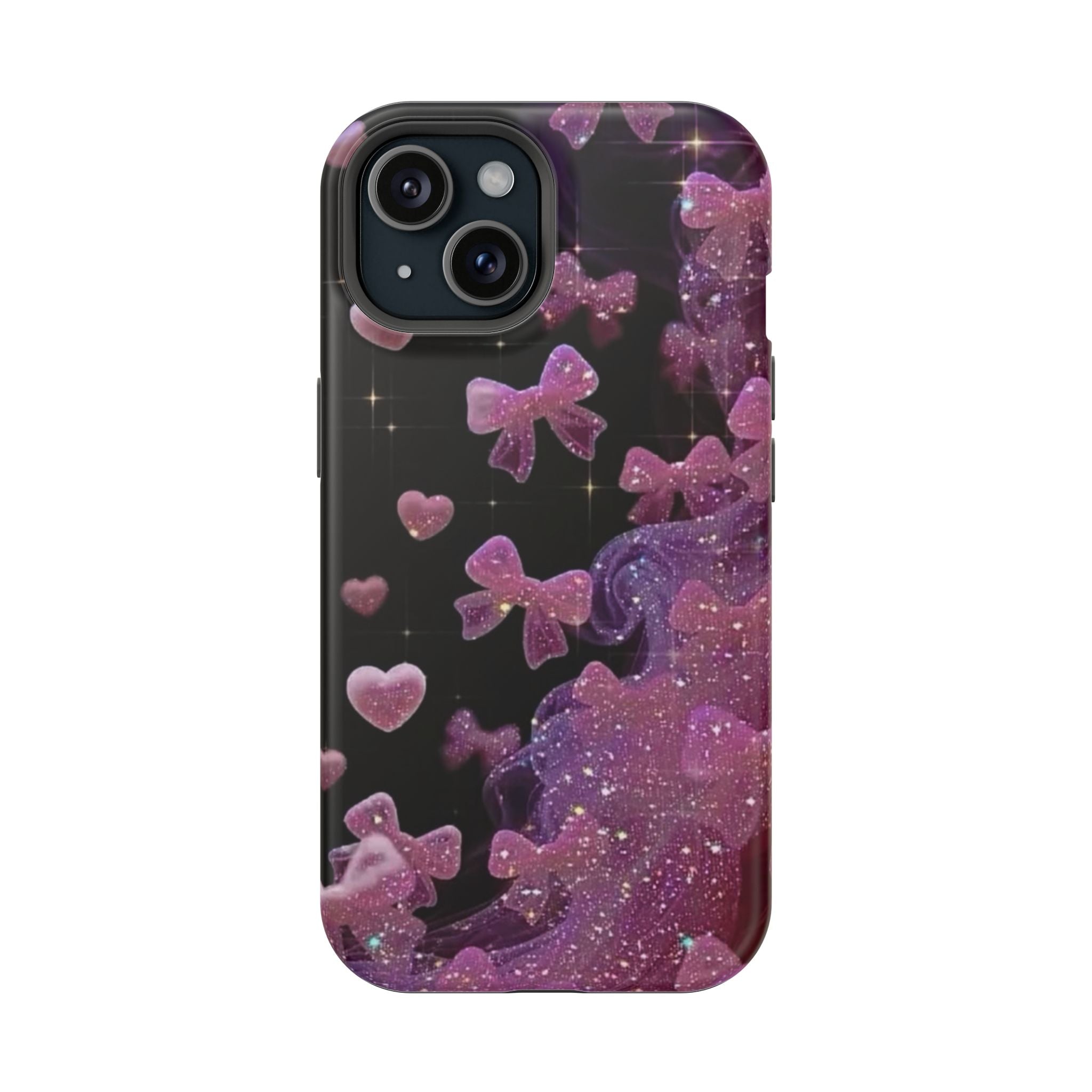 Galaxy Pink Butterflies Phone Case — Magnetic Impact-Resistant